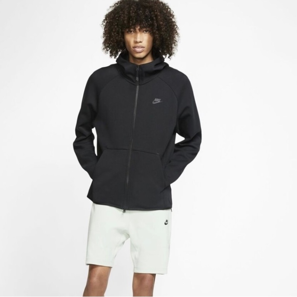 Nike Sportswear Men’s Tech Fleece Full Zip Hoodie # 928483-010 Black Sz S